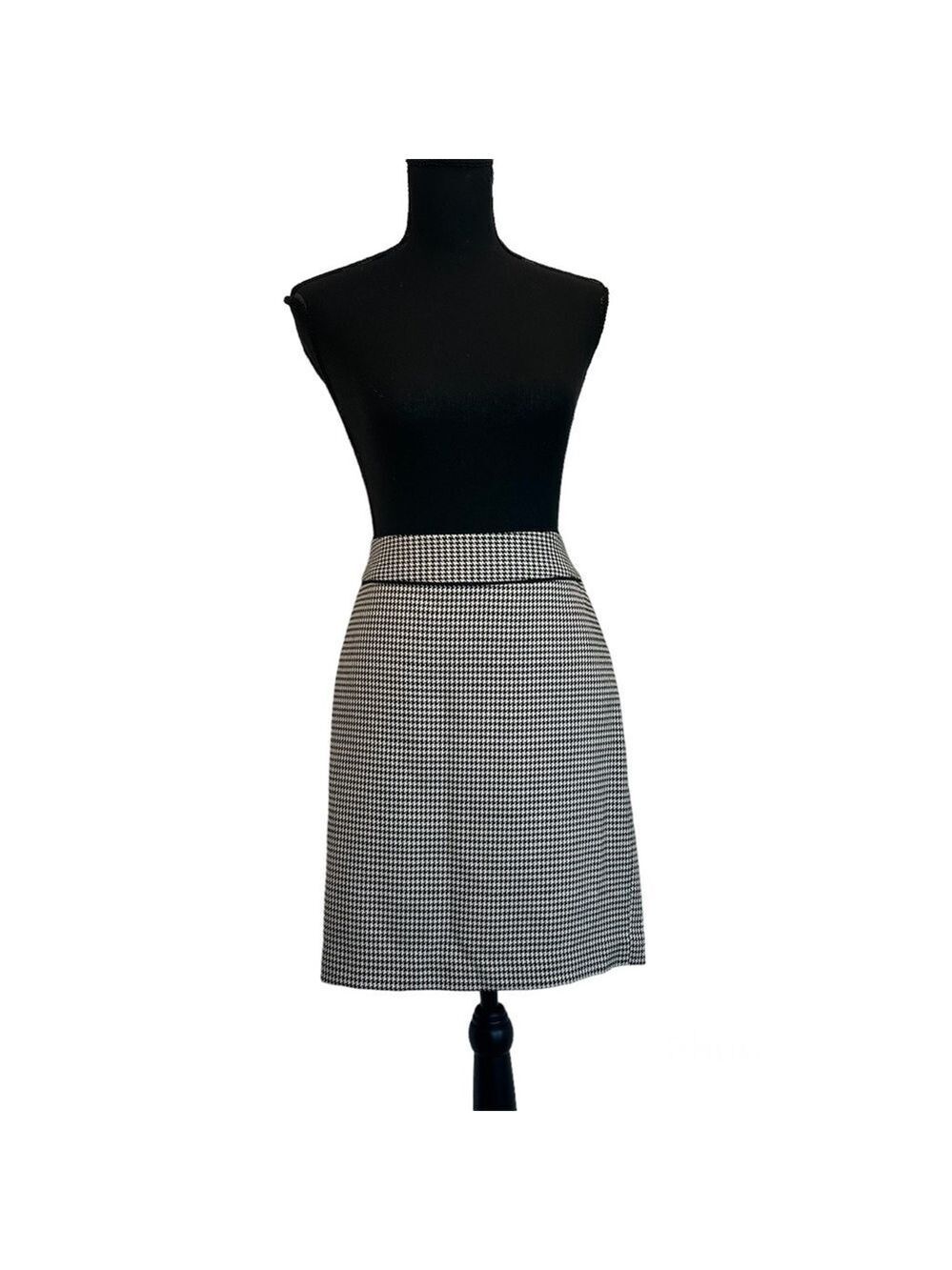 BANANA republic houndstooth pencil skirt Sz 6P